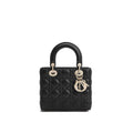 Black Lamb Leather Handbag