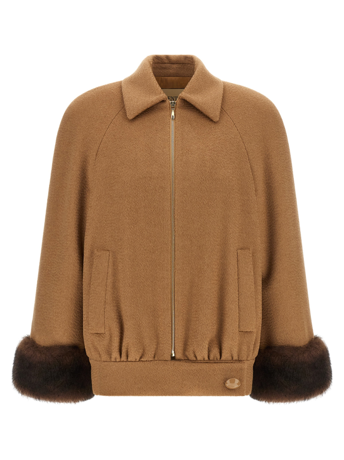 Brown Lamb Fur Bomber
