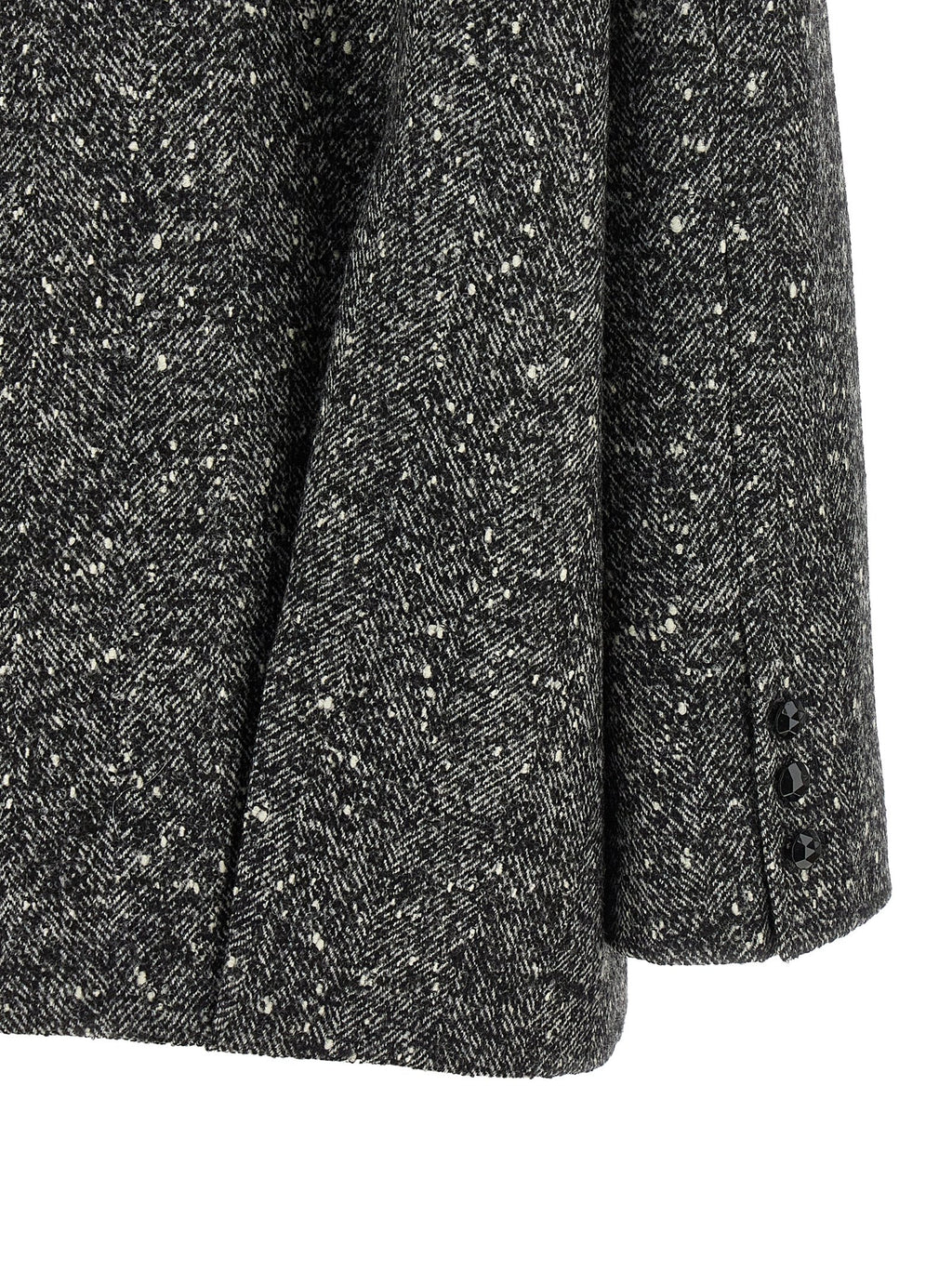Bicolor Virgin Wool Coat