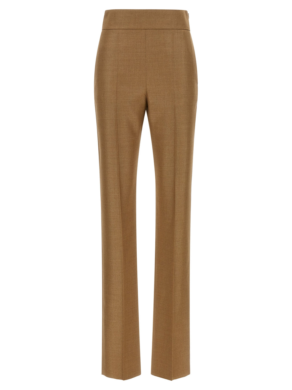 Beige Virgin Wool Dress Pants