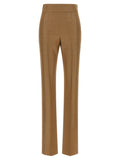 Beige Virgin Wool Dress Pants