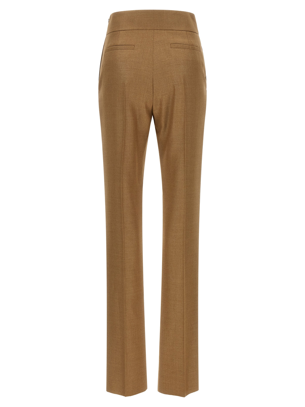 Beige Virgin Wool Dress Pants