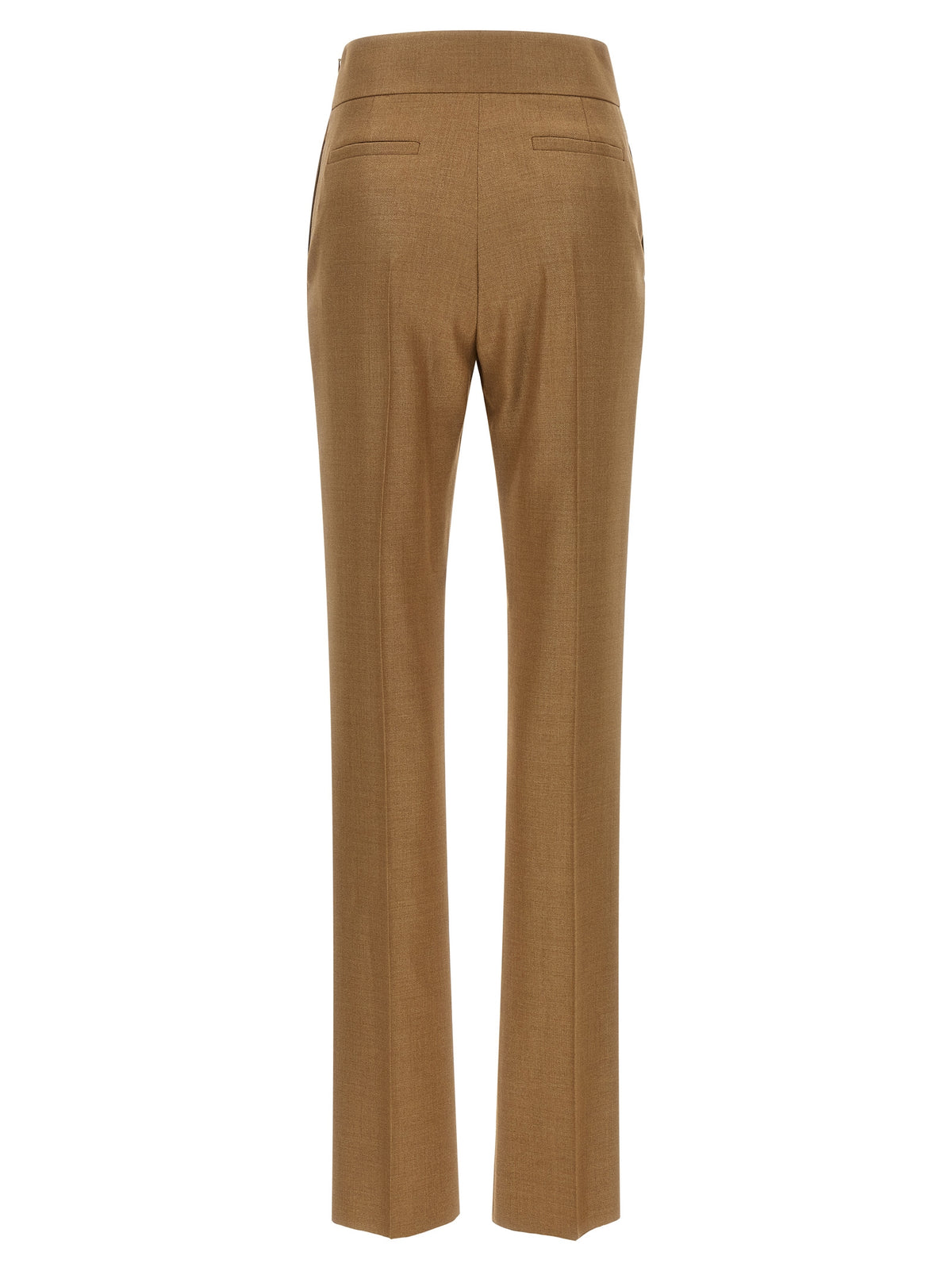Beige Virgin Wool Dress Pants