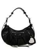 Black Lamb Leather Shoulder Bag