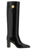 Black Calfskin Over The Knee