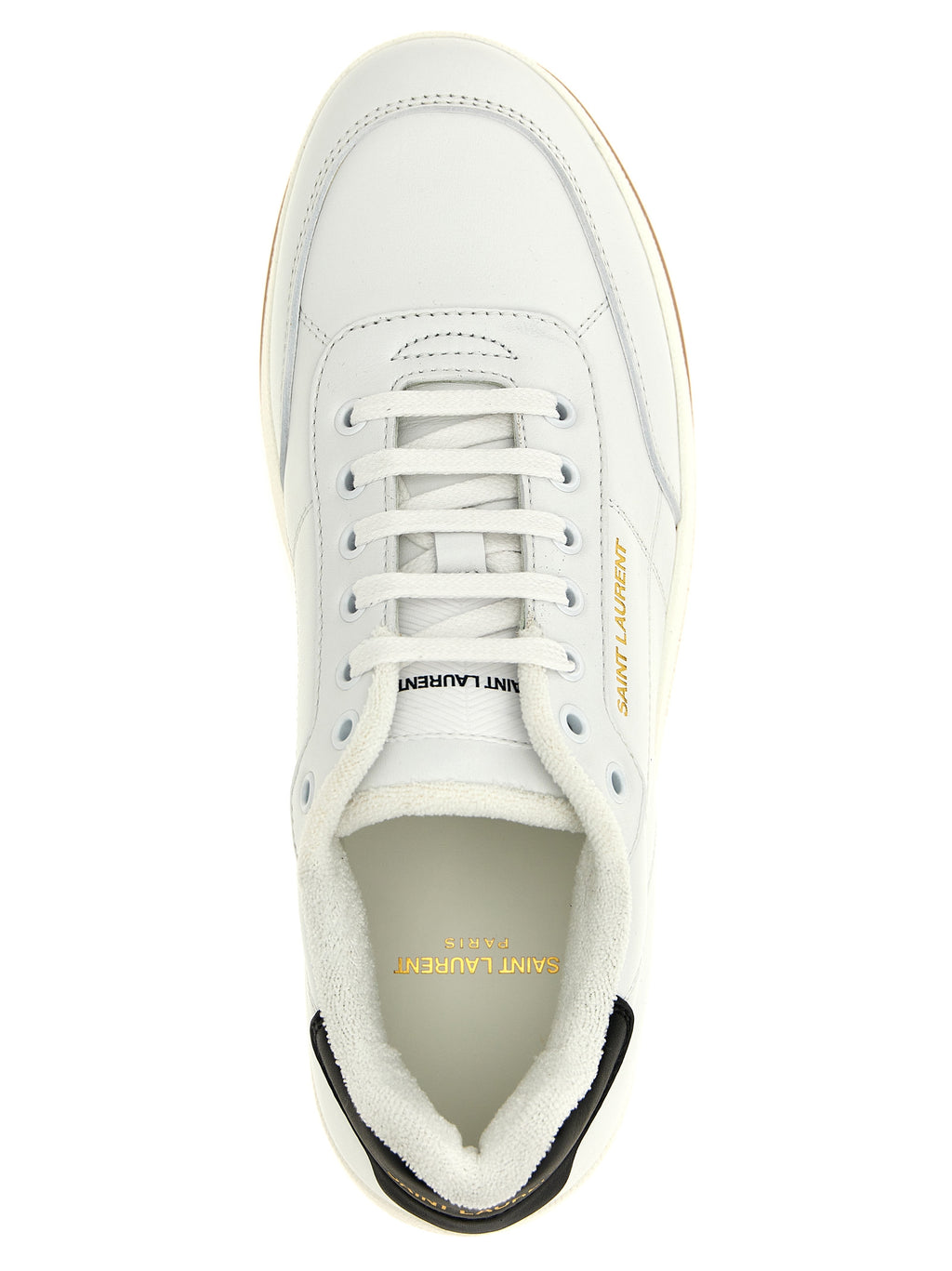 Bicolor Leather Low Top Sneakers
