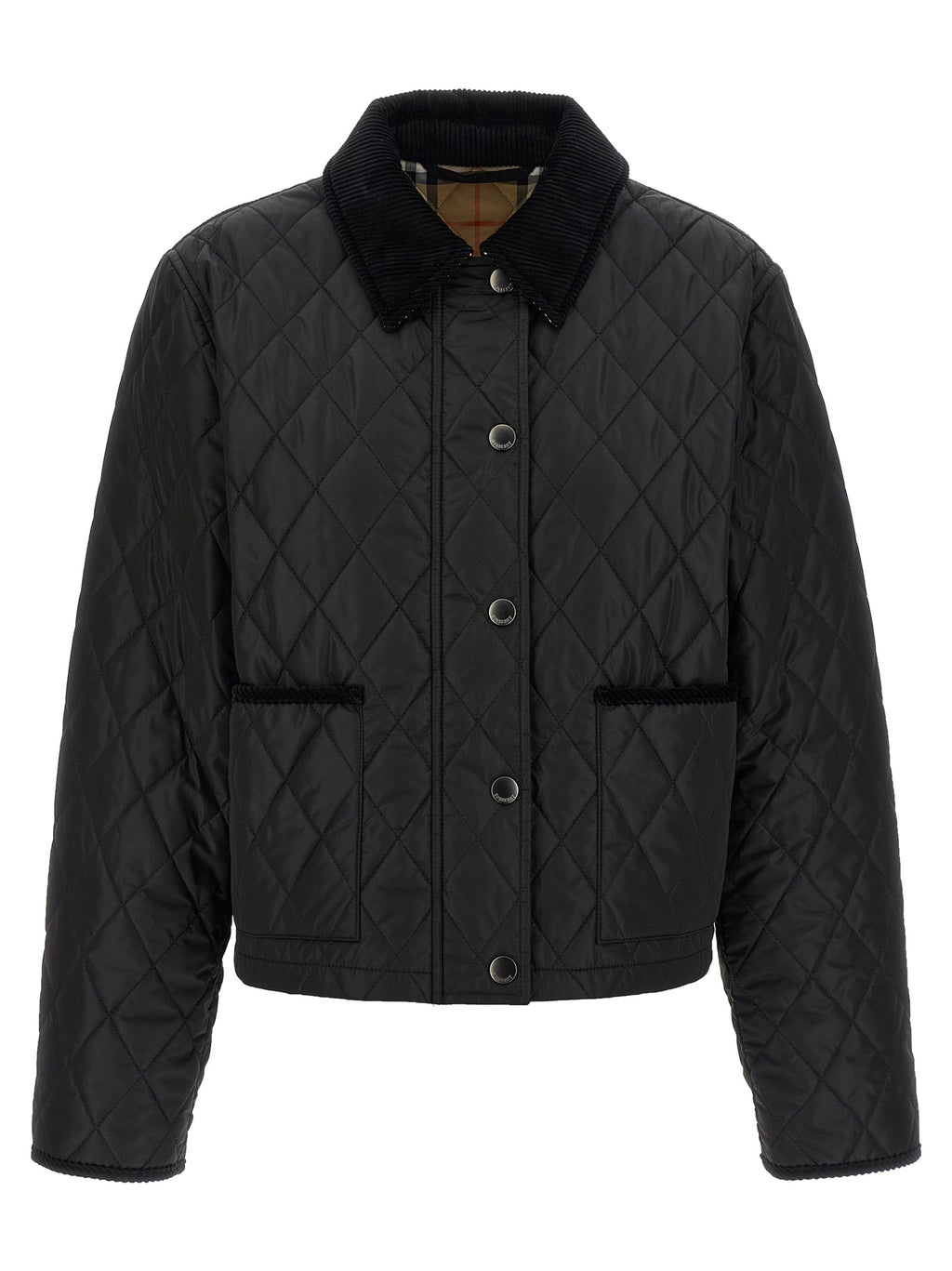 Black Polyamide Full-Length Jacket