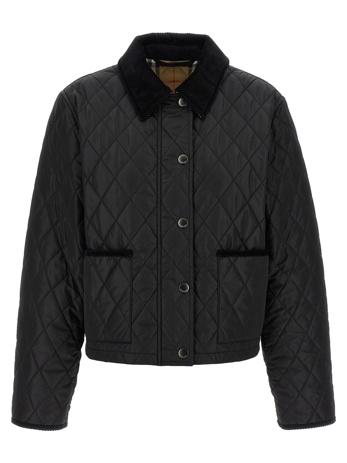 Black Polyamide Full-Length Jacket