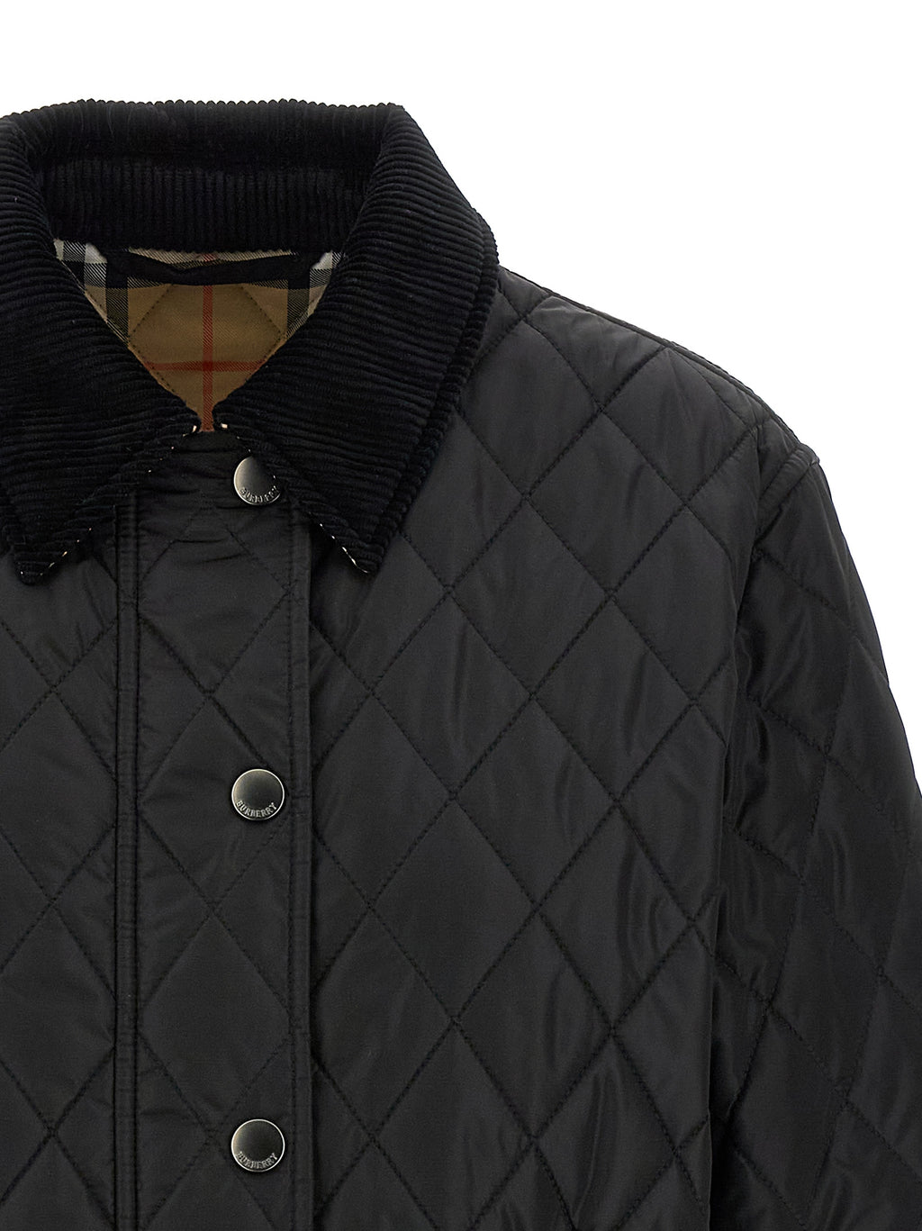 Black Polyamide Full-Length Jacket