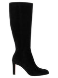 Black Calfskin Over The Knee