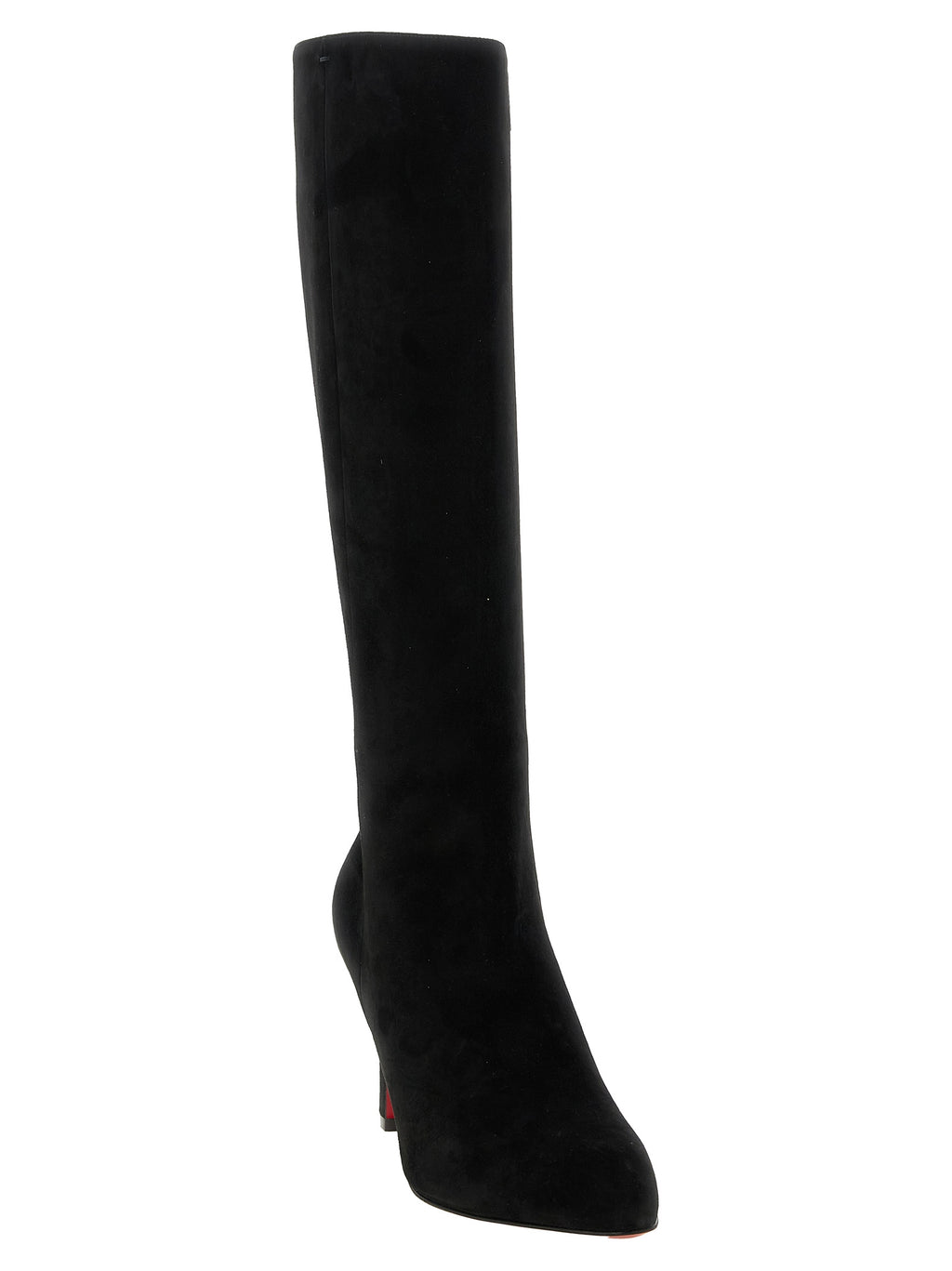Black Calfskin Over The Knee