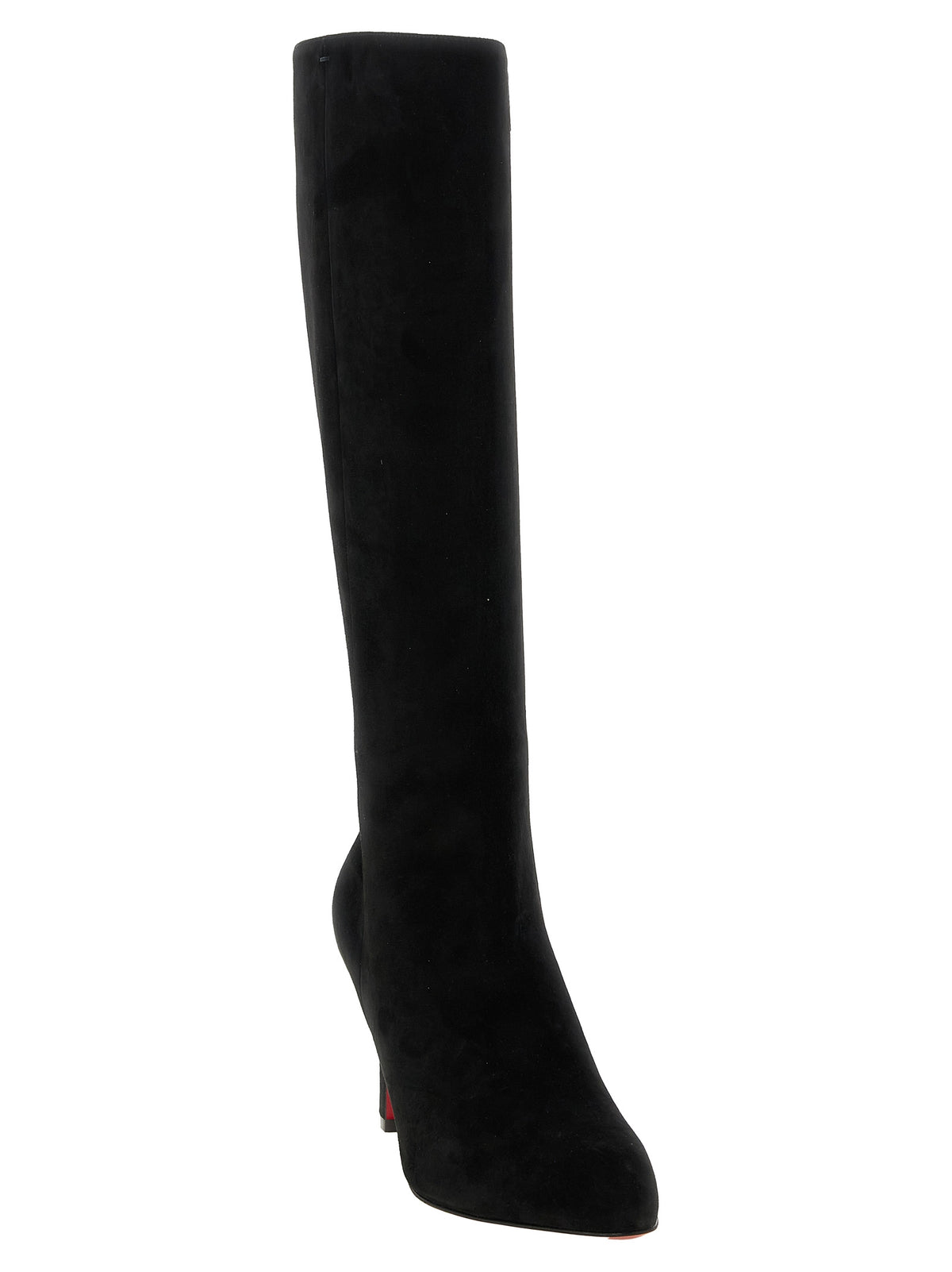 Black Calfskin Over The Knee