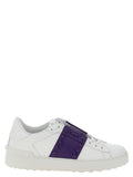 Purple Calfskin Low Top Sneakers