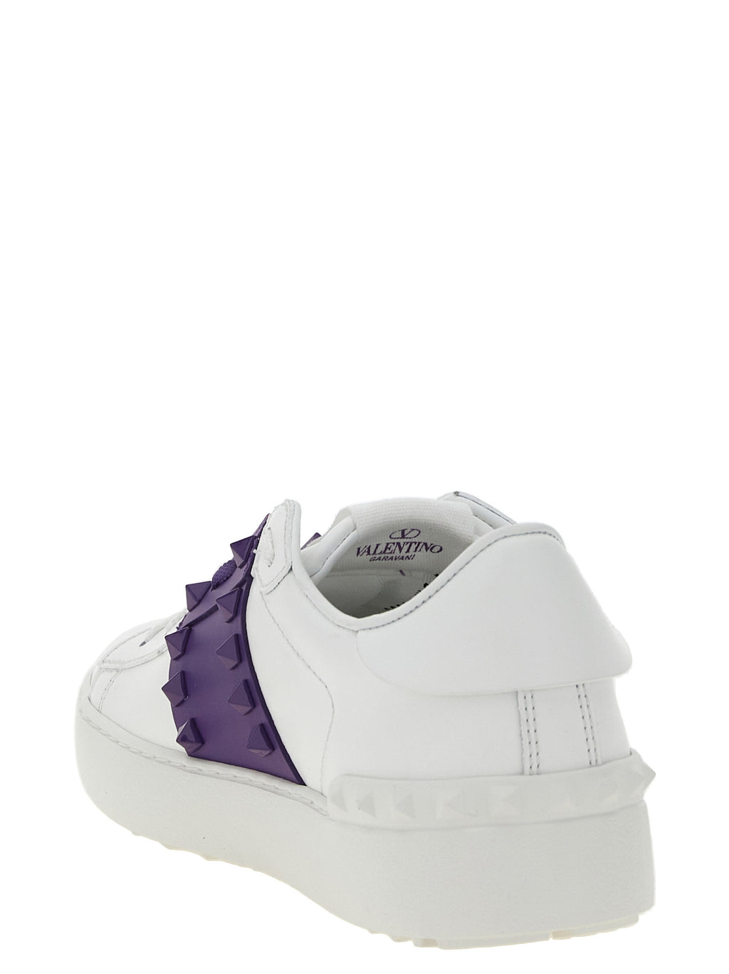Purple Calfskin Low Top Sneakers