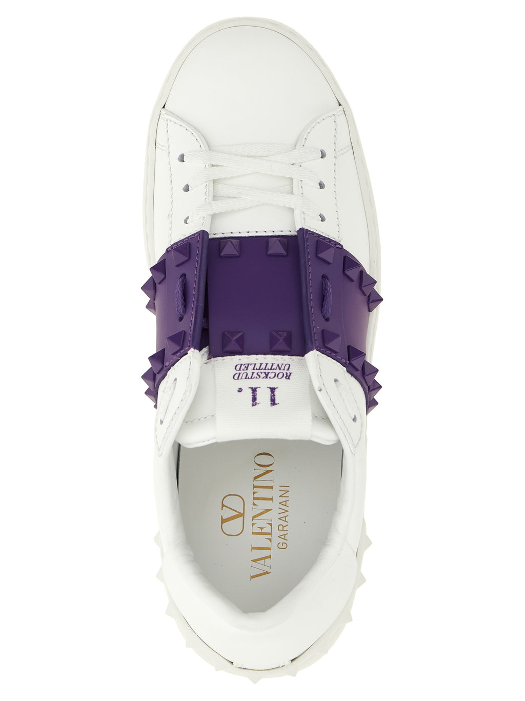 Purple Calfskin Low Top Sneakers