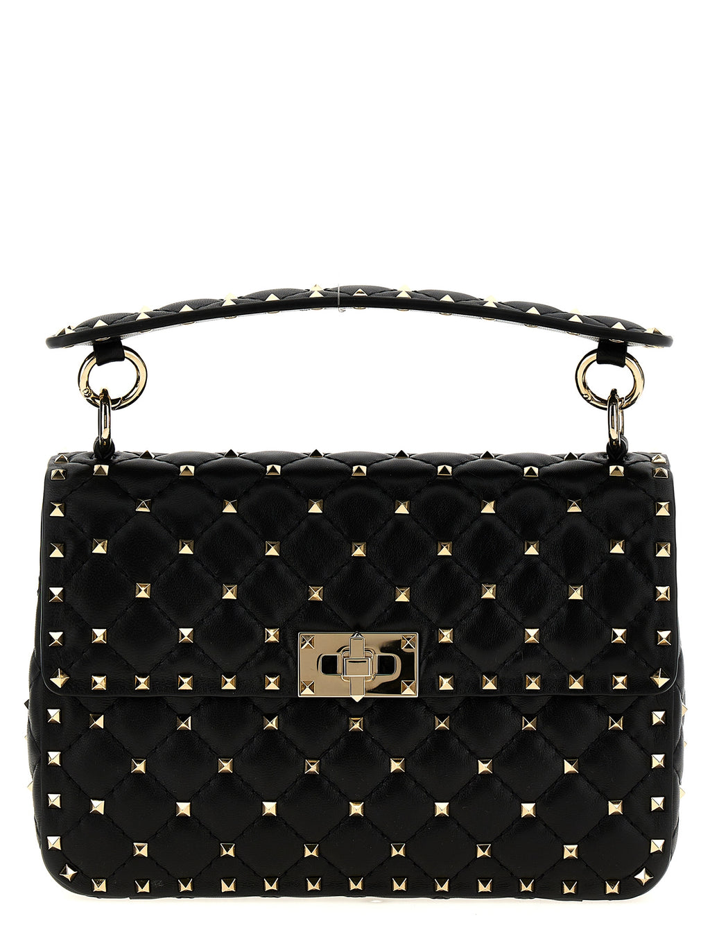 Black Lamb Leather Shoulder Bag