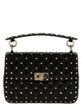 Black Lamb Leather Shoulder Bag