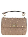 Multicolor Lamb Leather Shoulder Bag