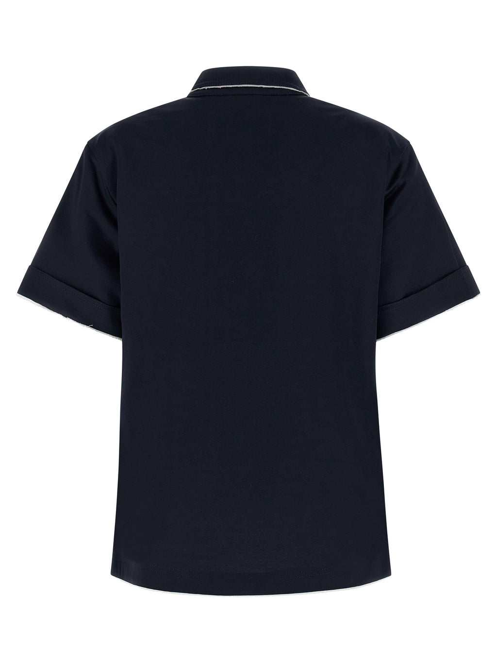 Blue Cotton Polo Shirt