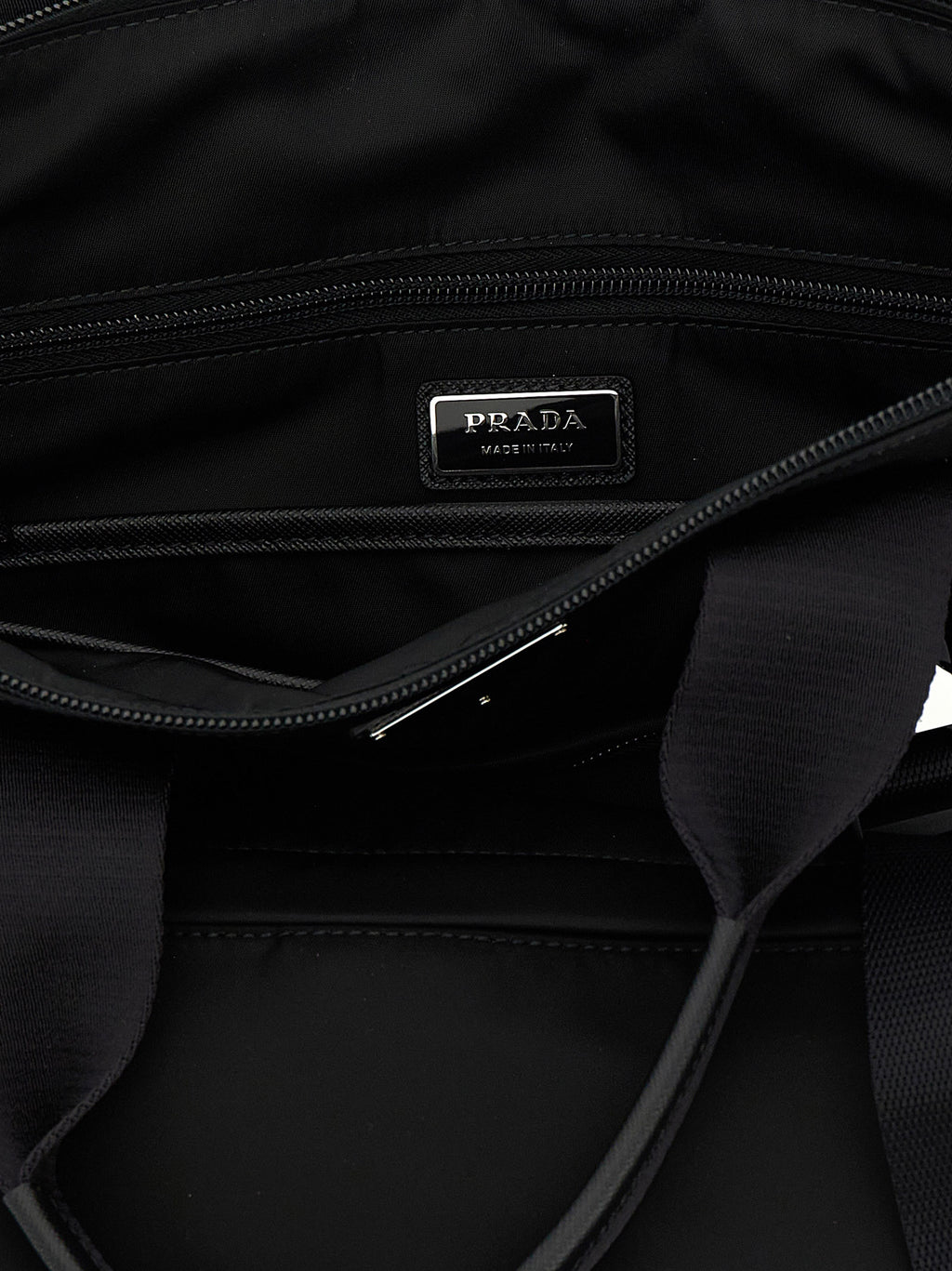 Black Recycled Polyamide Tote Bag