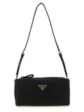 Black Viscose Shoulder Bag