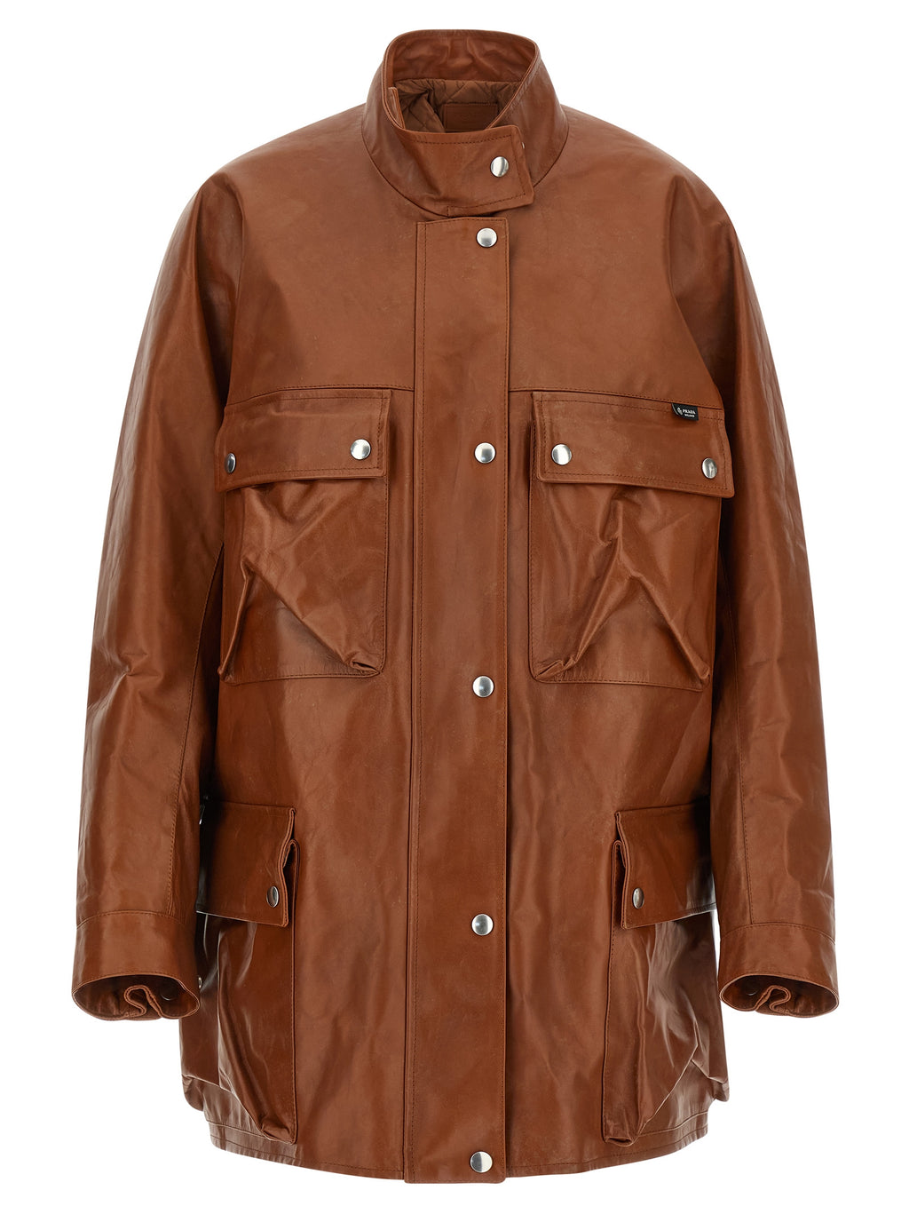 Brown Calfskin Leather Jacket
