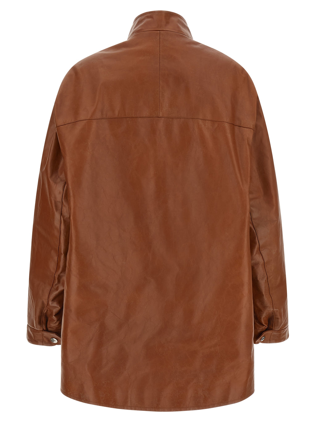 Brown Calfskin Leather Jacket