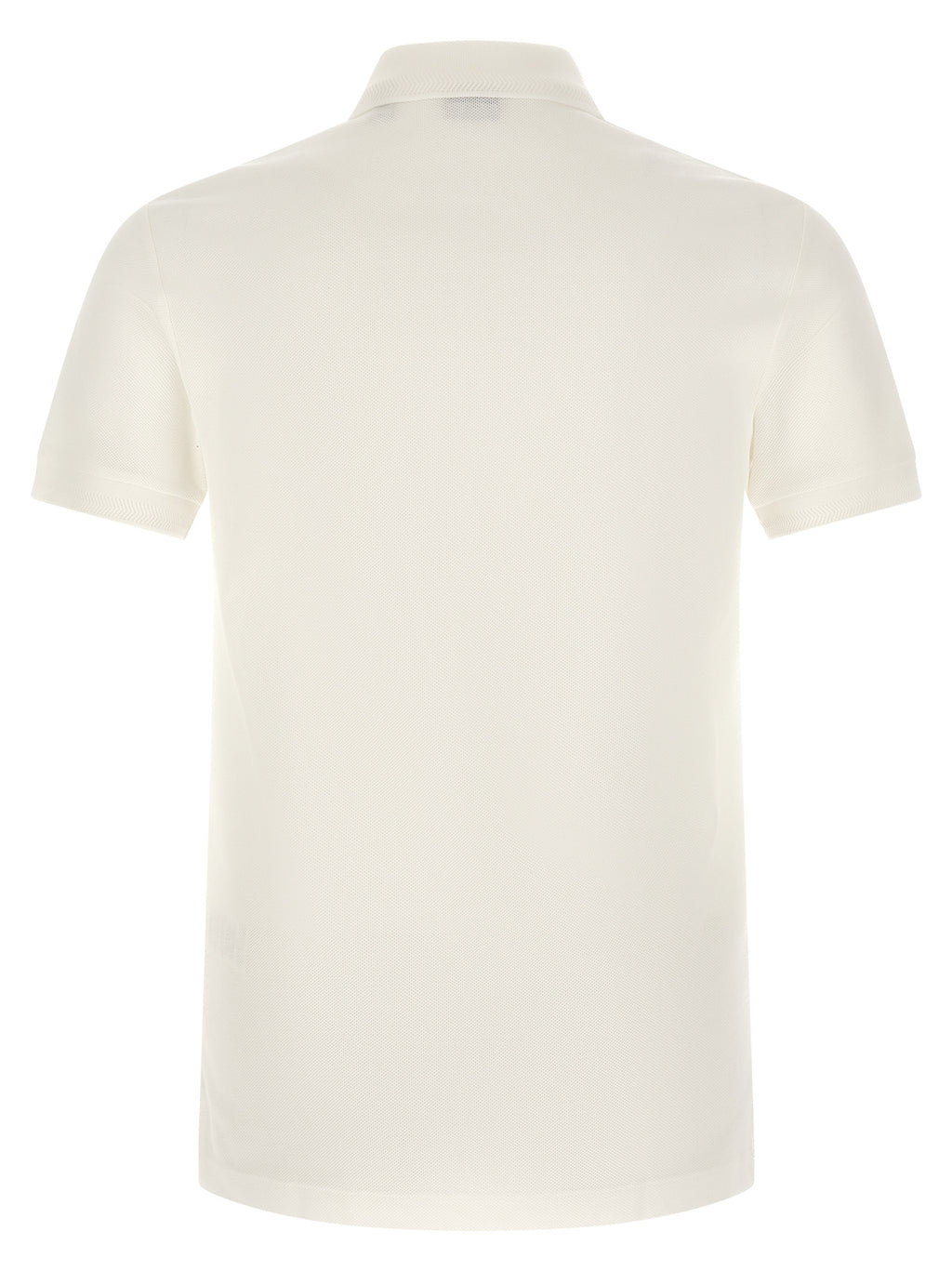 White Cotton Polo Shirt