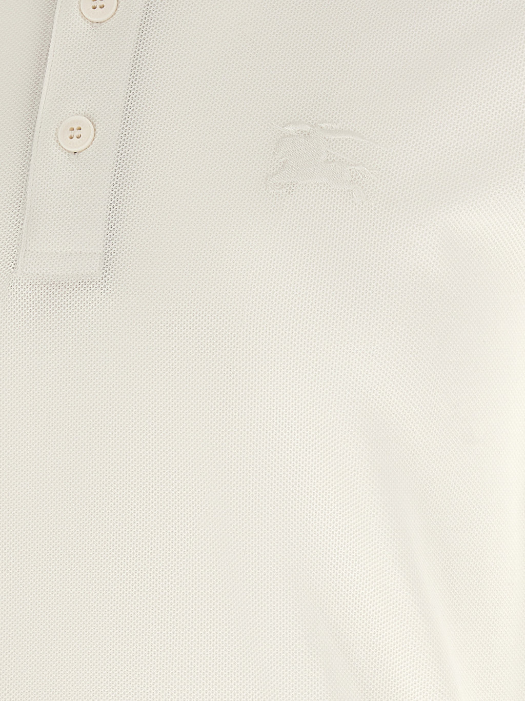 White Cotton Polo Shirt