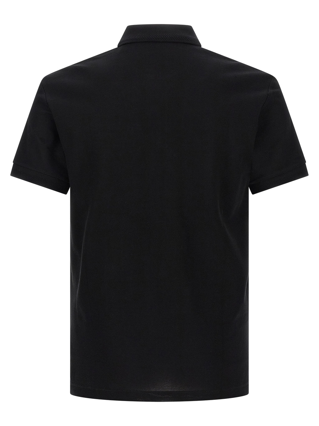 Black Cotton Polo Shirt