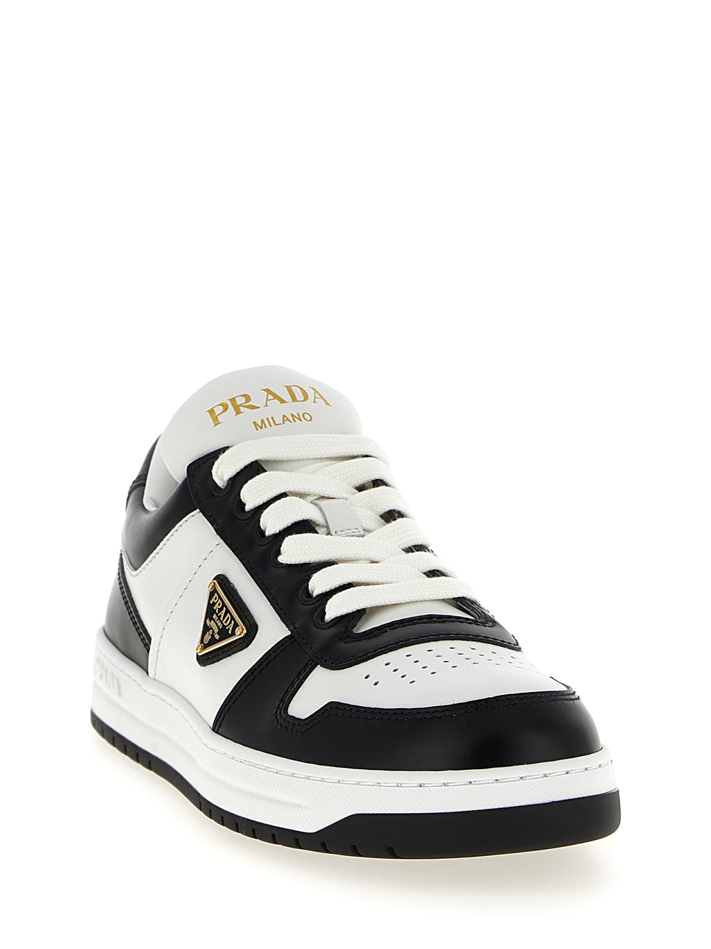 Bicolor Calfskin Low Top Sneakers