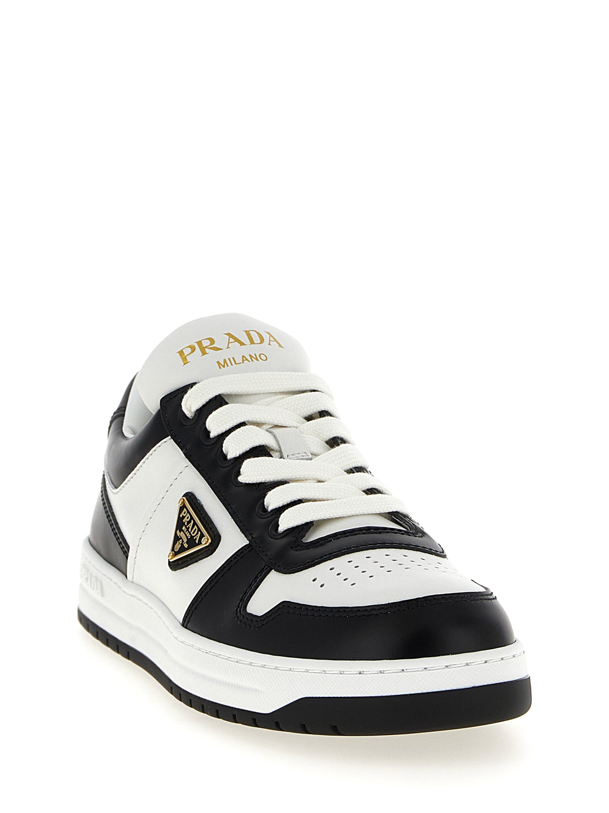 Bicolor Calfskin Low Top Sneakers