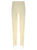 White Polyester Joggers (Workout Pants)