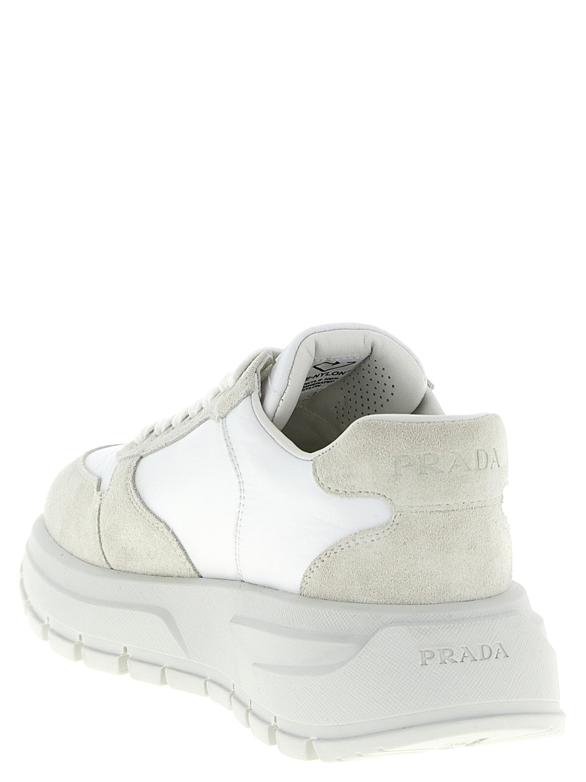 White Polyamide Athletic Sneakers
