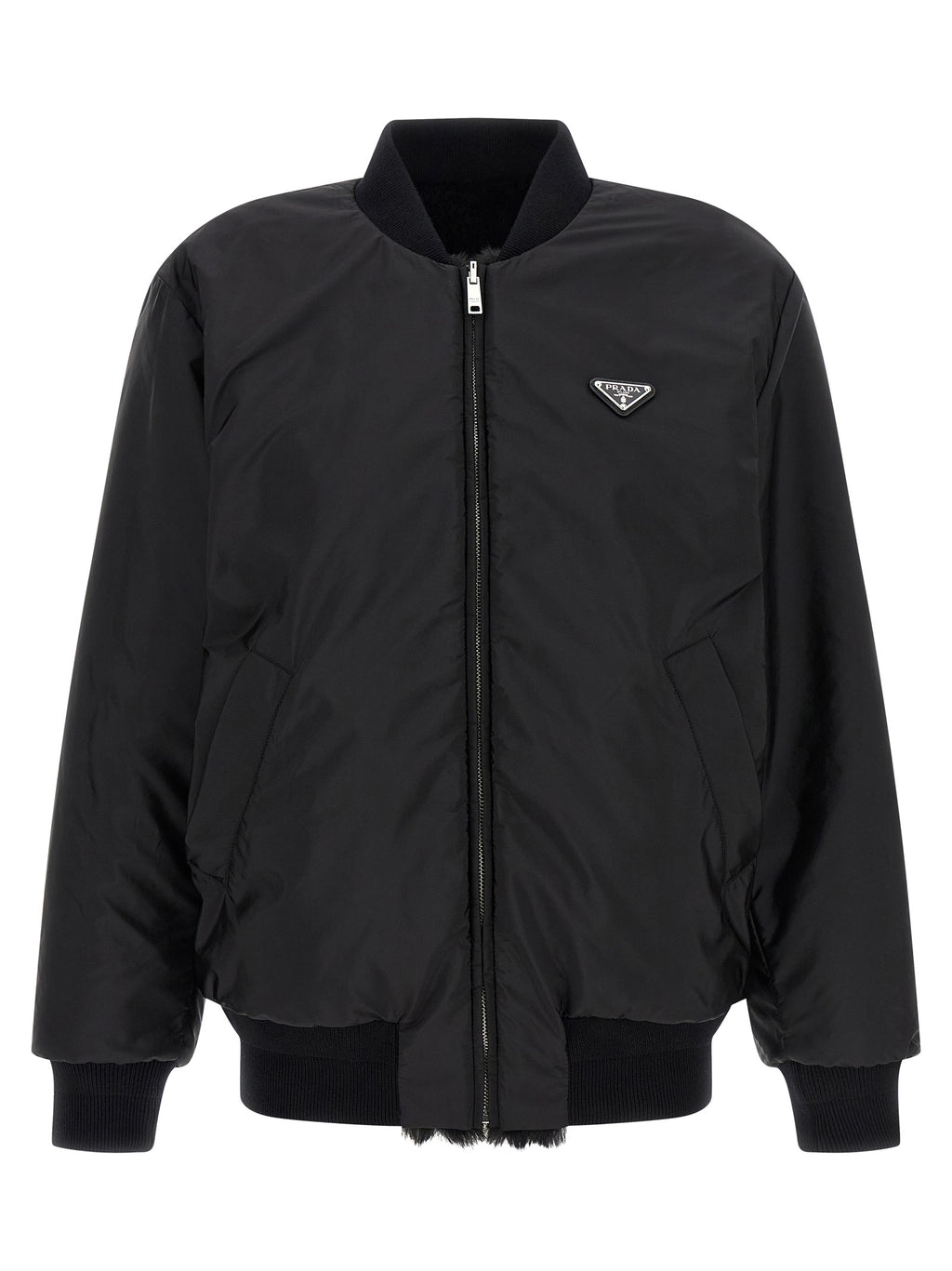 Black Recycled Polyamide Bomber