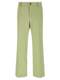 Bicolor Cotton Casual Pants