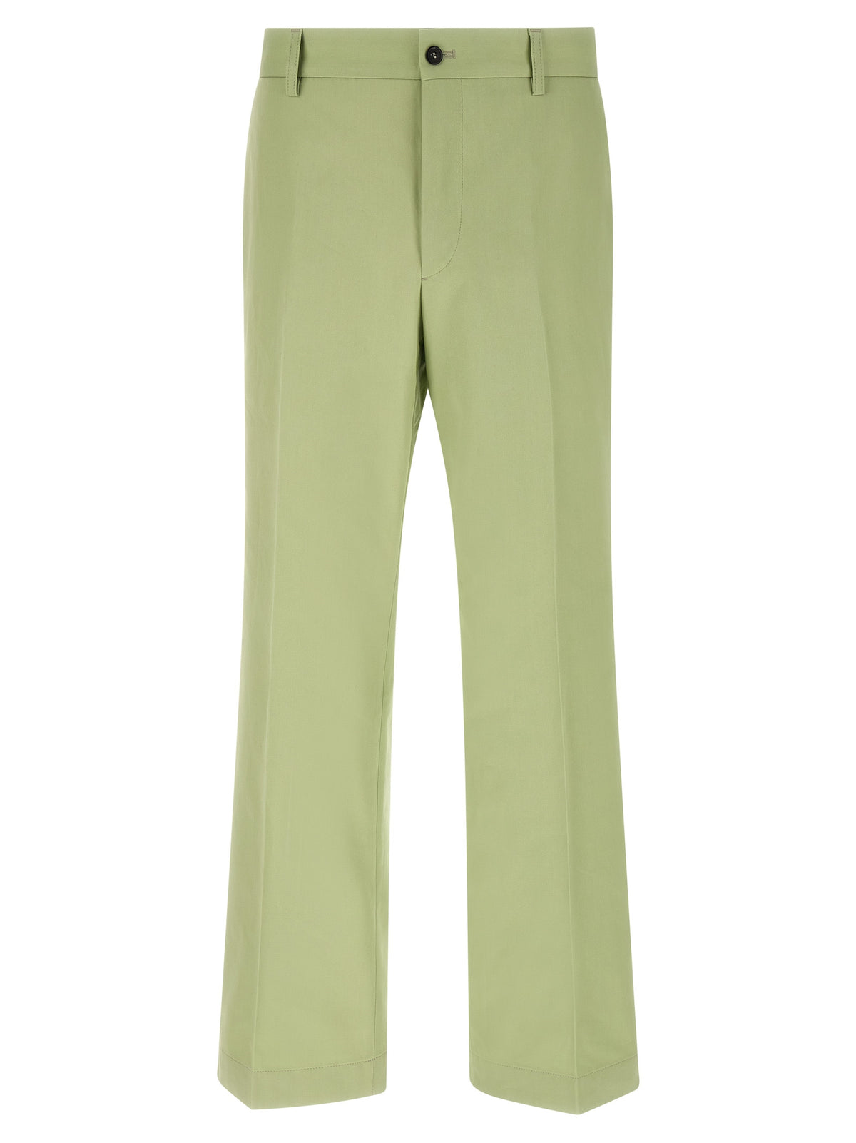 Bicolor Cotton Casual Pants