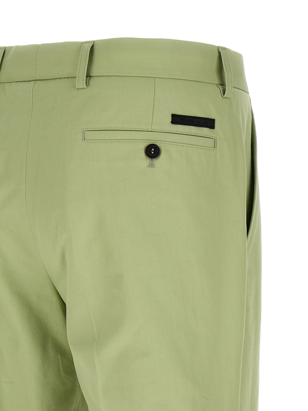 Bicolor Cotton Casual Pants