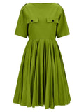 Bicolor Cotton Casual Dress
