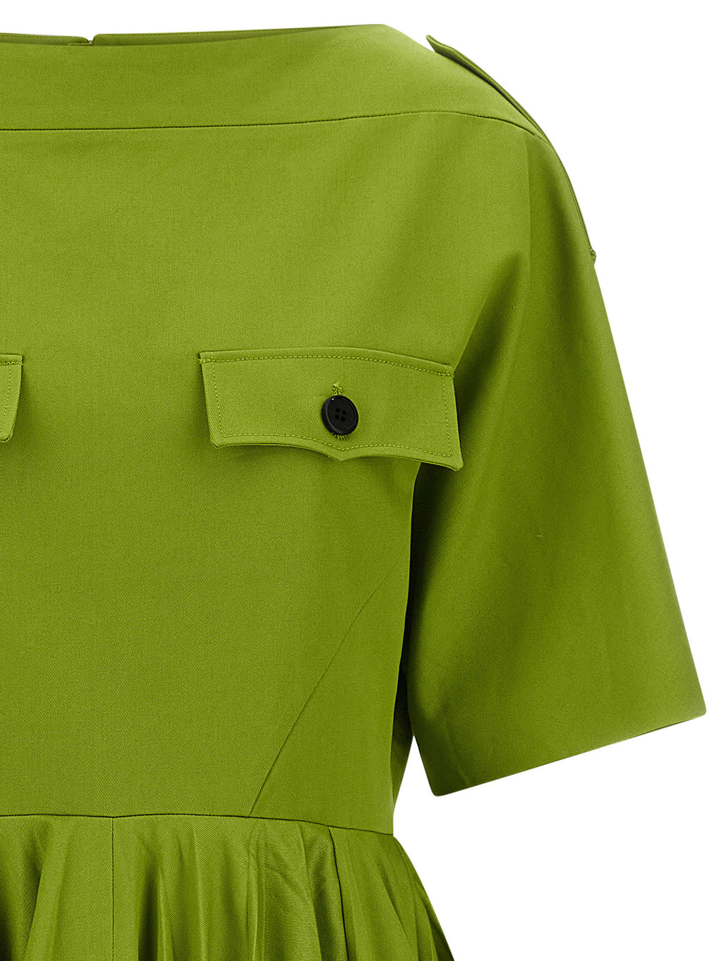 Bicolor Cotton Casual Dress