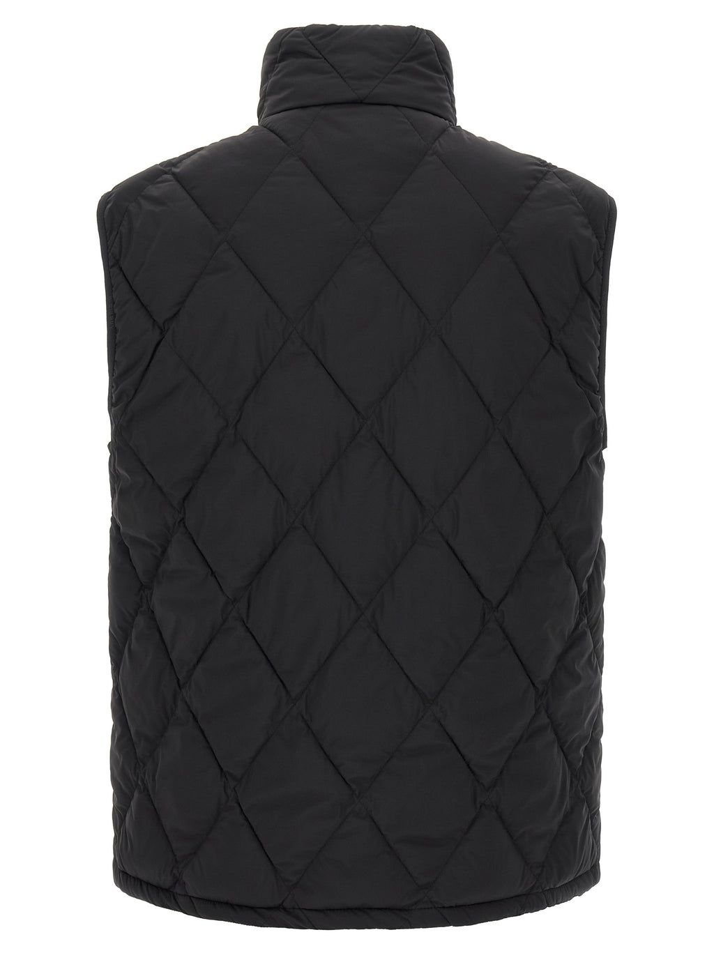 Black Polyamide Sleeveless Jacket
