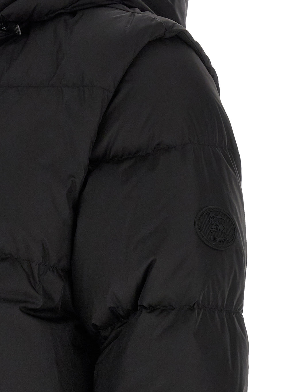 Black Polyamide Sleeveless Jacket