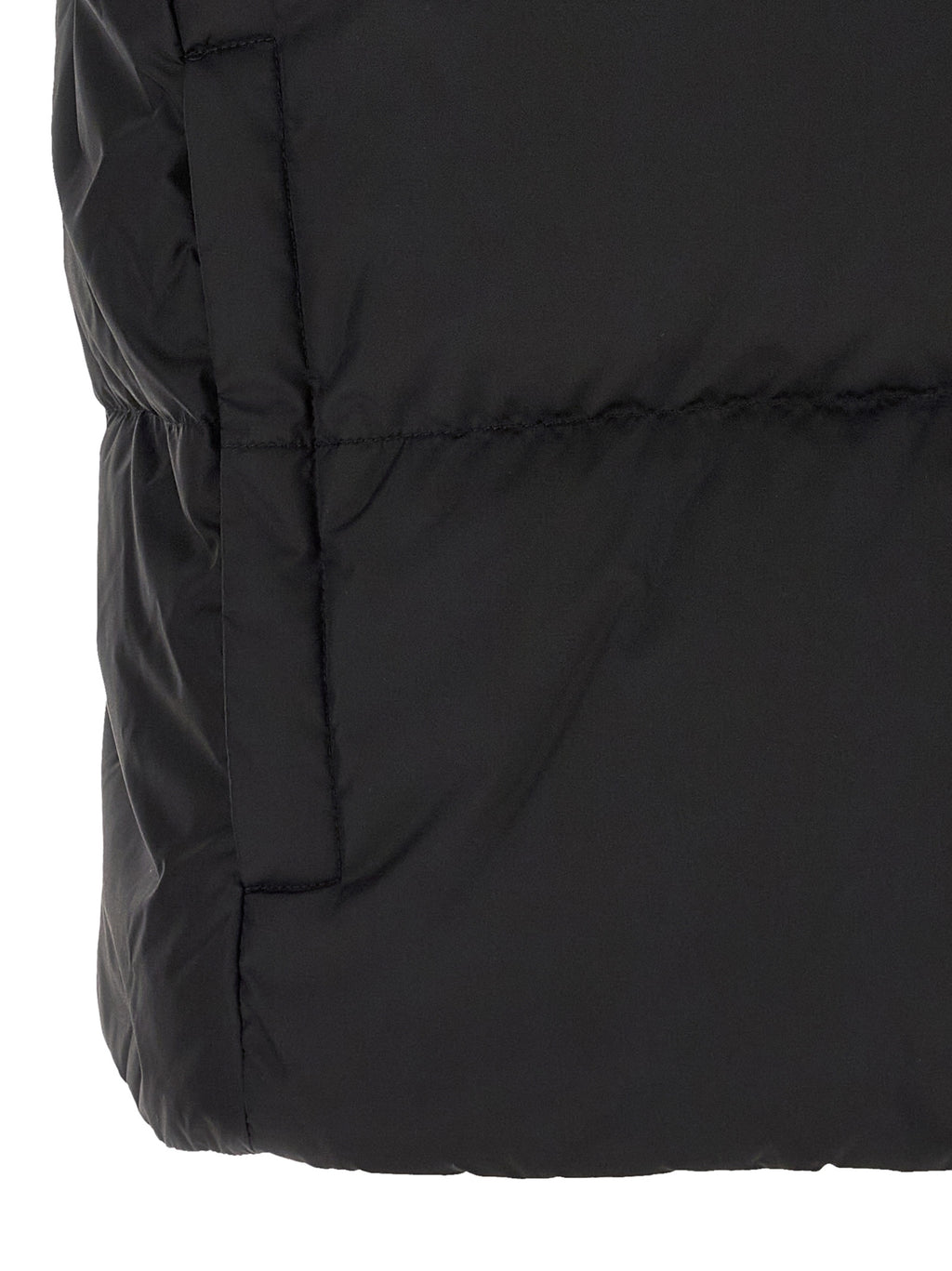Black Polyamide Sleeveless Jacket