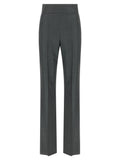 Gray Virgin Wool Dress Pants
