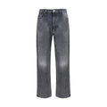 Black Cotton Relaxed Fit Jeans
