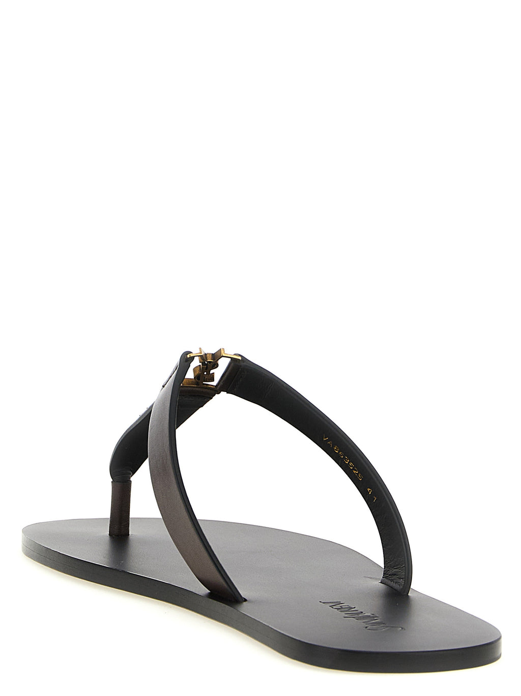Brown Calfskin Slides
