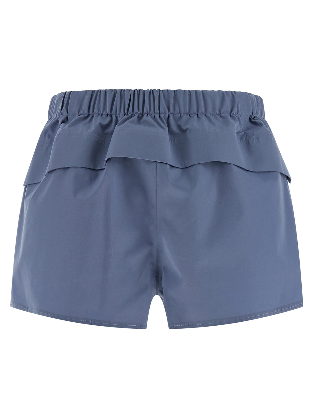 Blue Polyester Bermuda Shorts