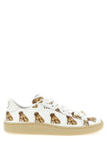 White Calfskin Low Top Sneakers