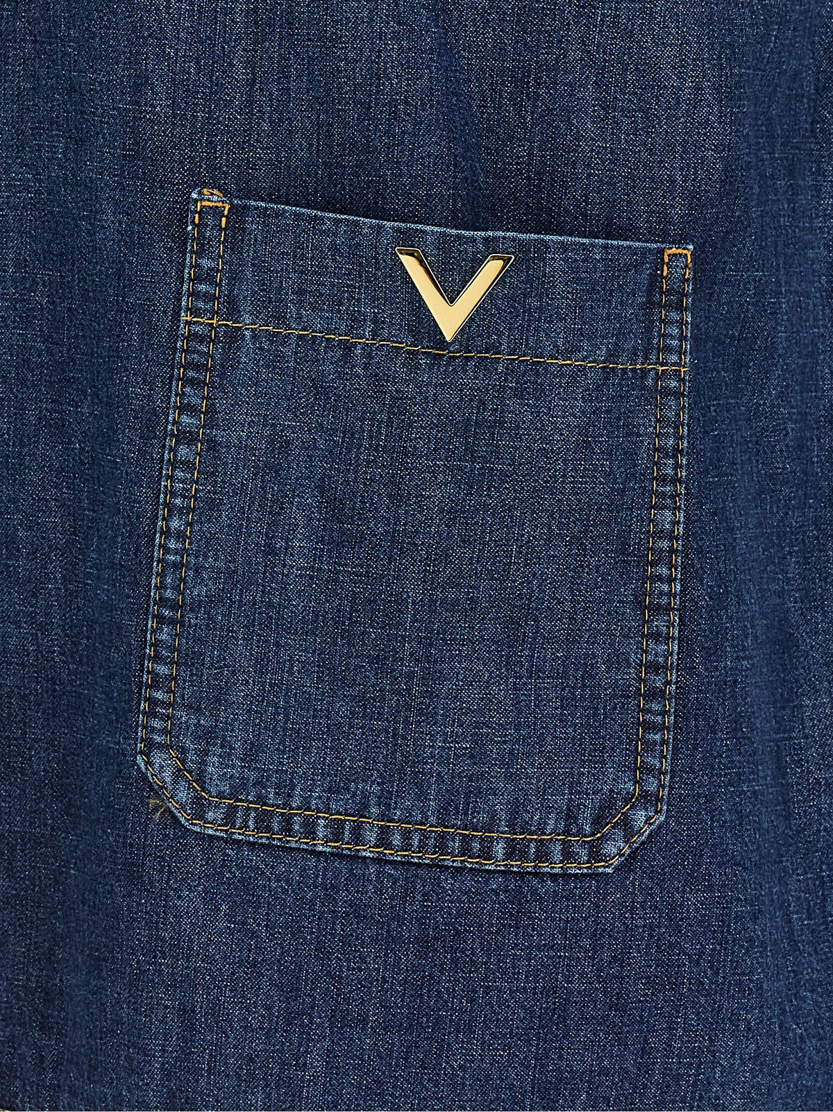 Blue Cotton Blouse
