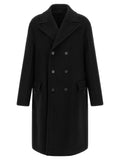 Black Virgin Wool Coat